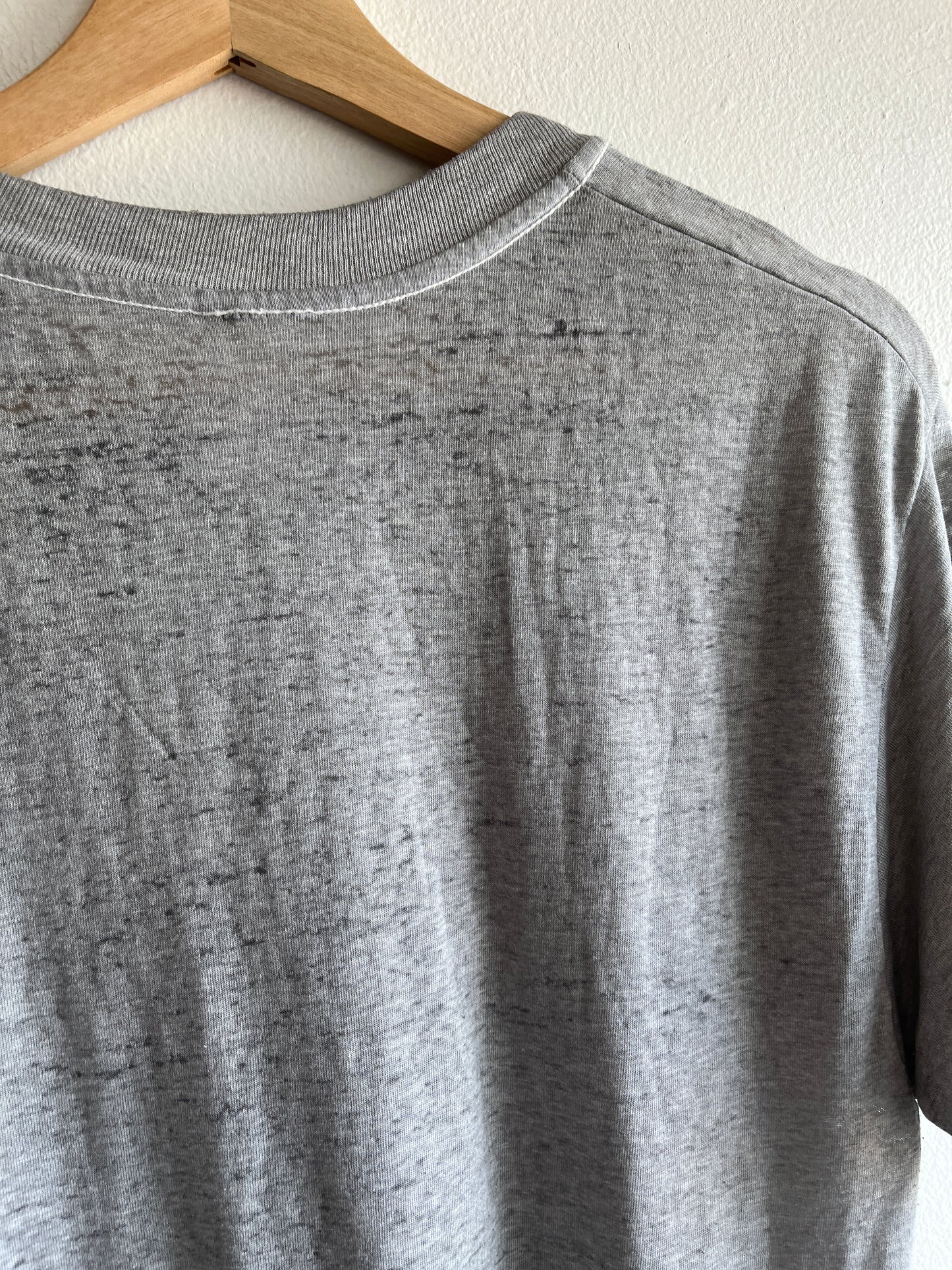 Vintage 1970/80’s Heather Grey Pocket T-Shirt