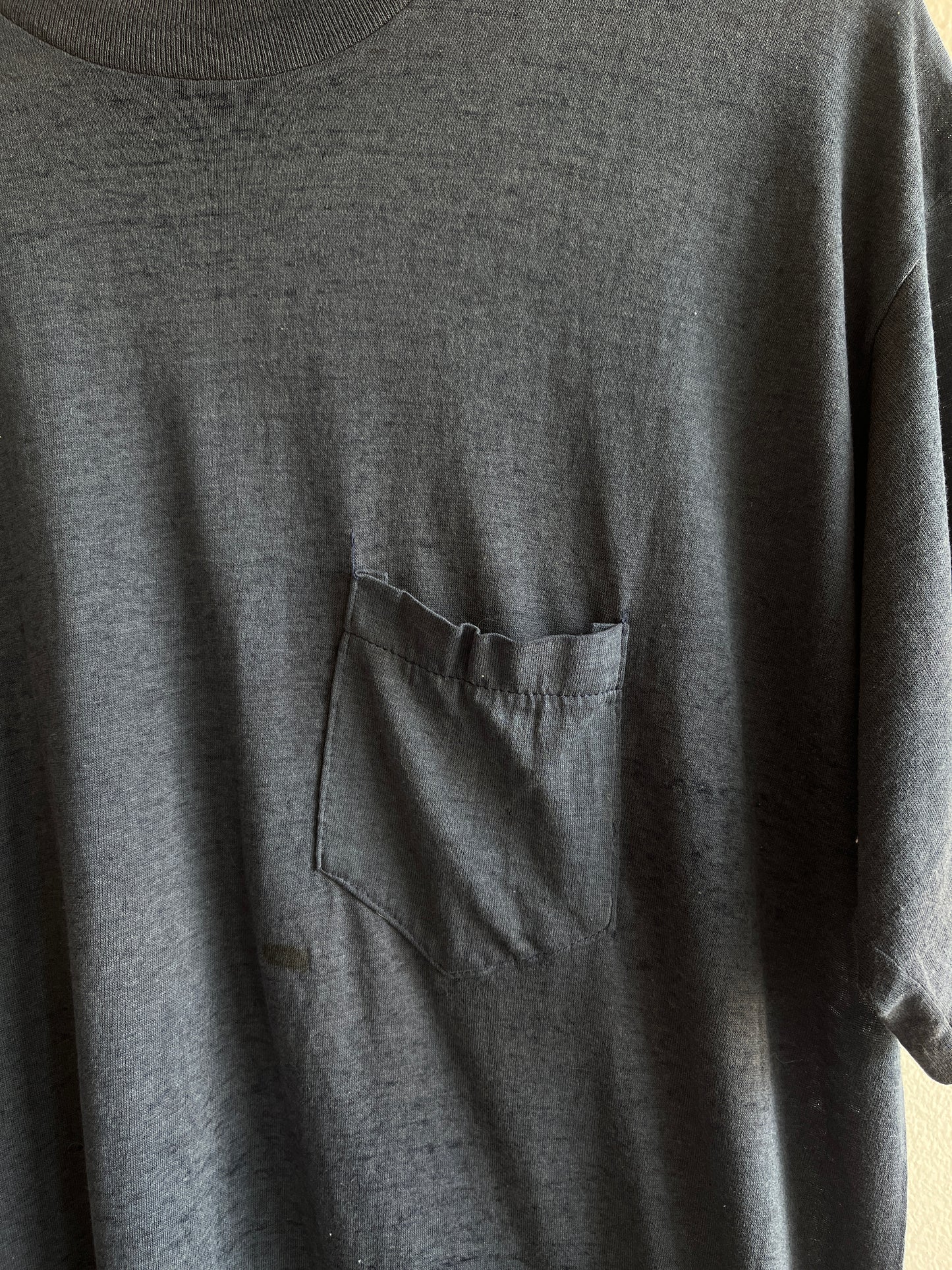 Vintage 1980’s Navy Pocket T-Shirt