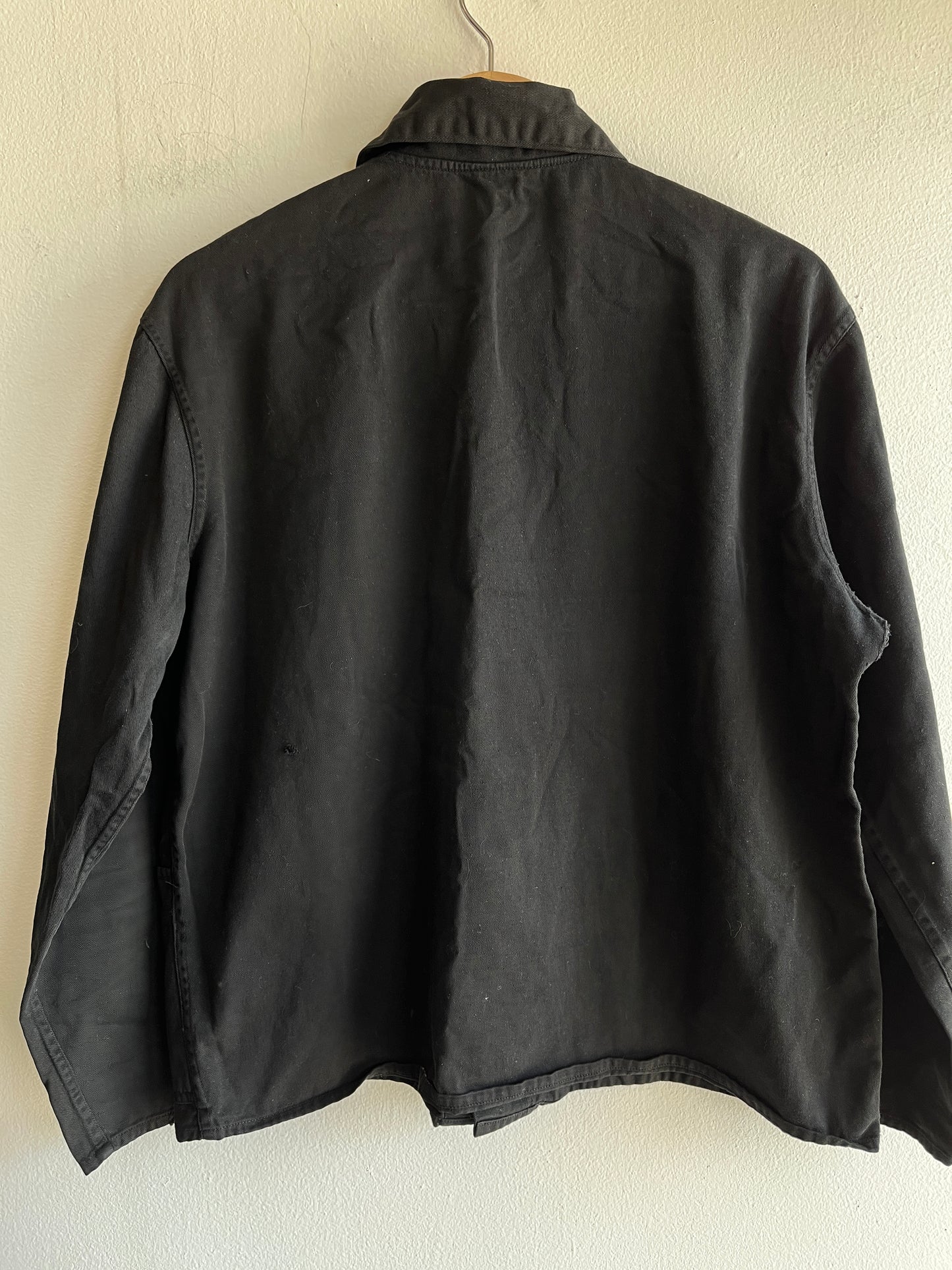 Vintage 1970’s French Black Chore Coat - La Lovely Vintage 