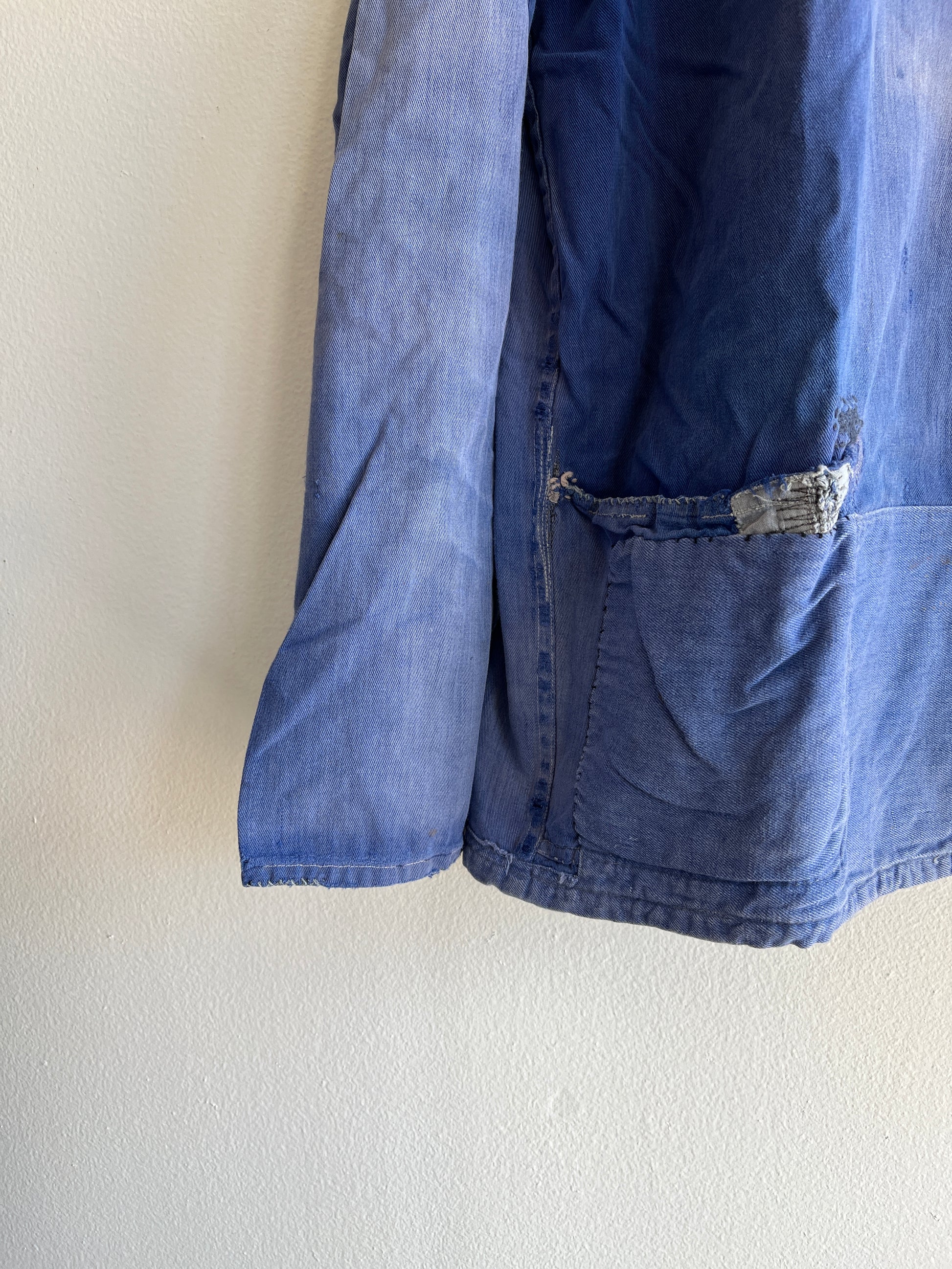 Vintage 1970’s French Repaired Chore Coat - La Lovely Vintage 