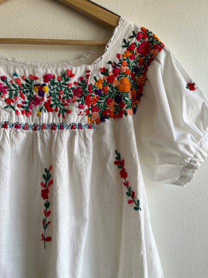 Vintage 1970’s Oaxacan Embroidered Kaftan Dress - La Lovely Vintage 