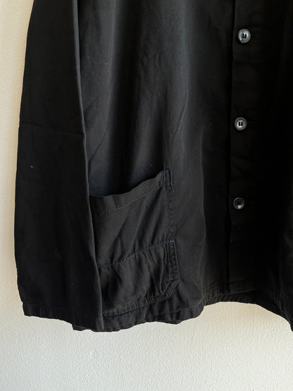Vintage 1970’s French Black Chore Coat - La Lovely Vintage 