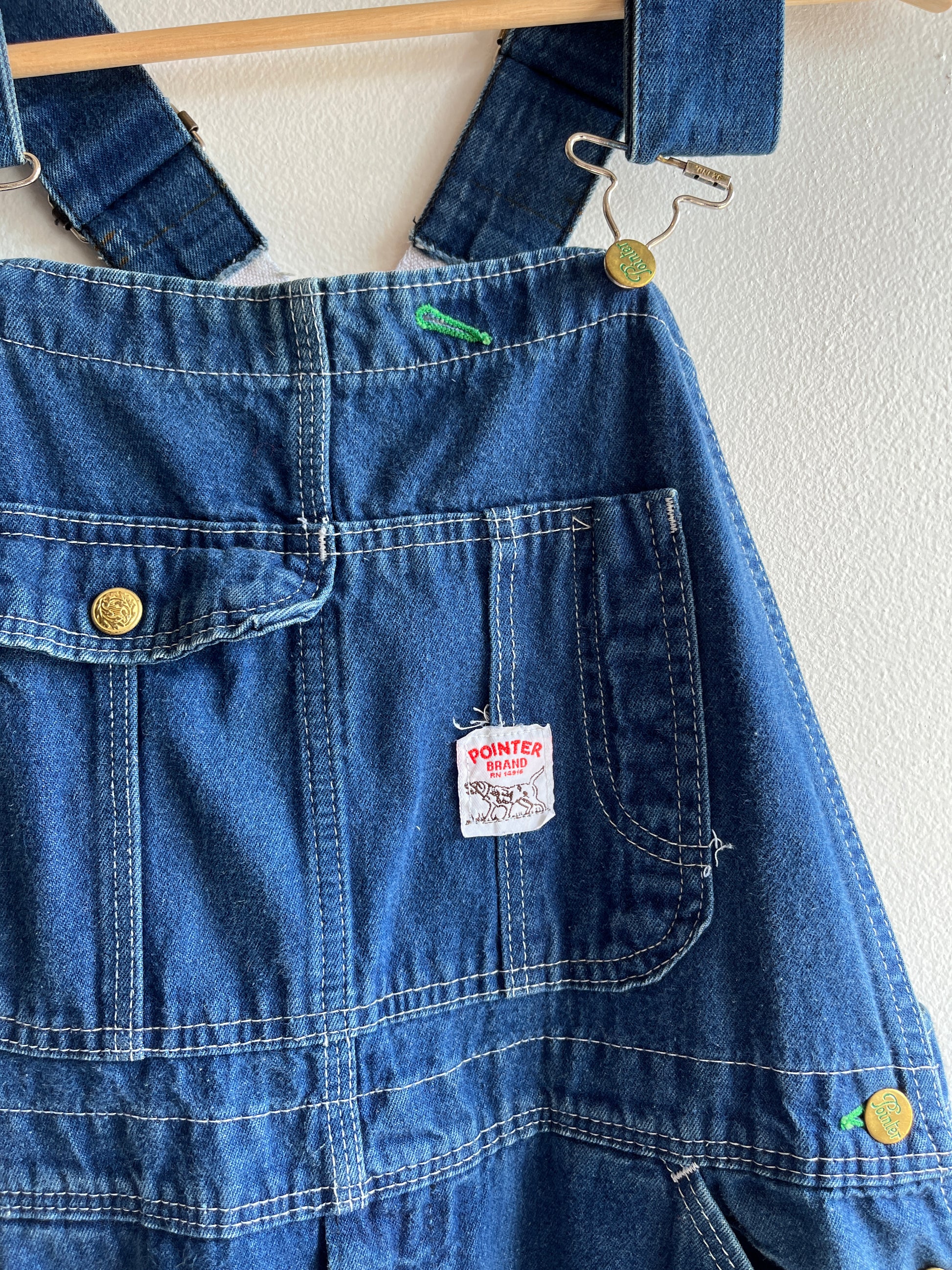 Vintage 1970’s Pointer Lowback Denim Overalls - La Lovely Vintage 