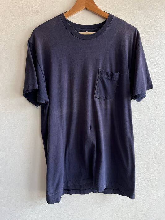 Vintage 1970’s Navy Pocket T-Shirt