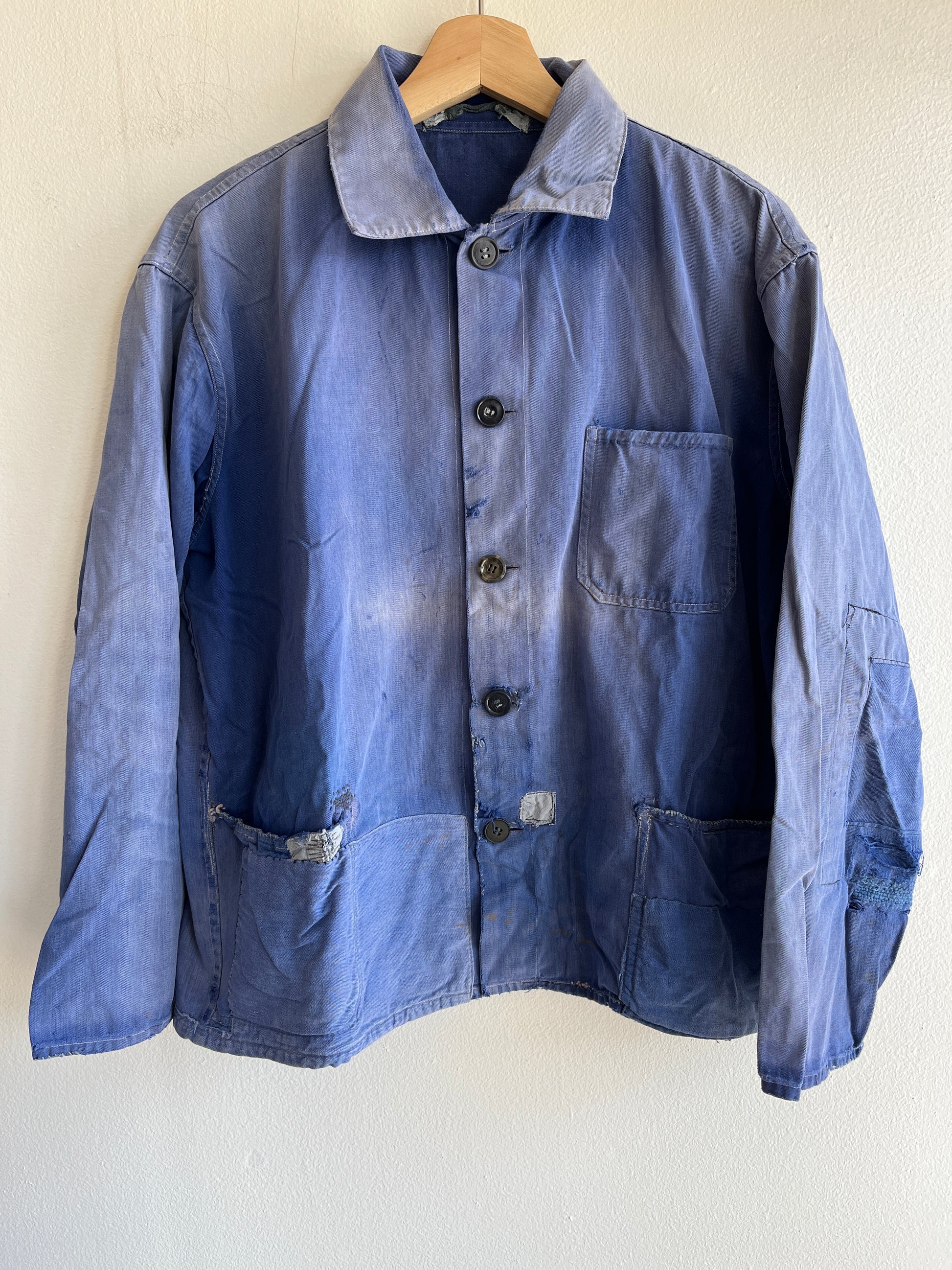 Vintage 1970’s French Repaired Chore Coat - La Lovely Vintage 