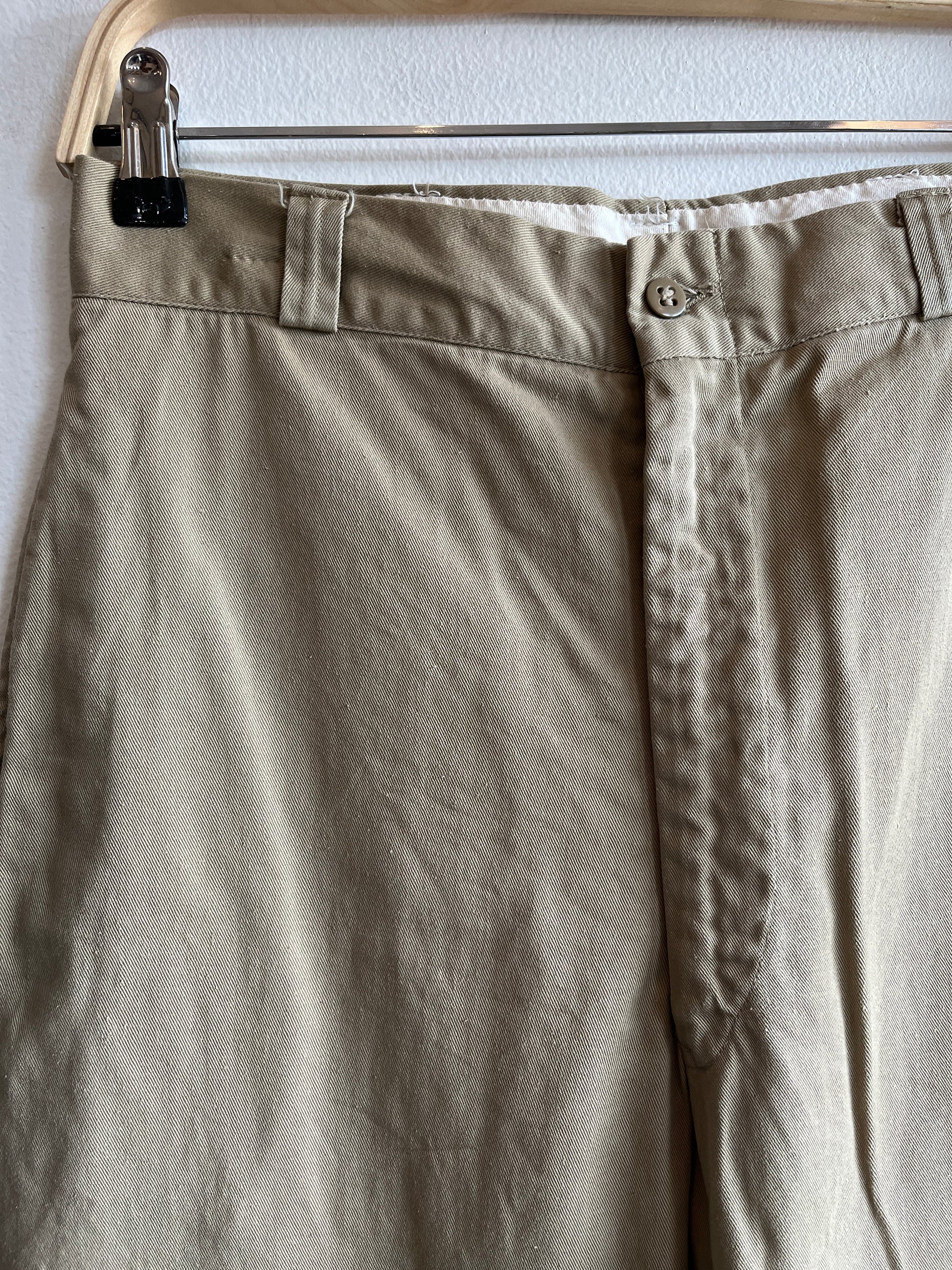 Vintage 1960/1970’s Khaki Military Trousers - La Lovely Vintage 