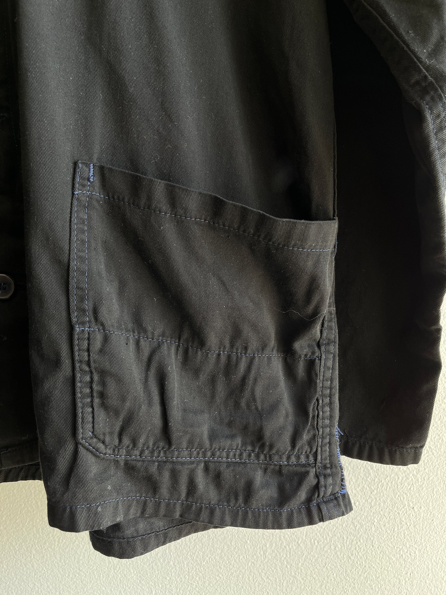 Vintage 1970’s French Black Chore Coat - La Lovely Vintage 