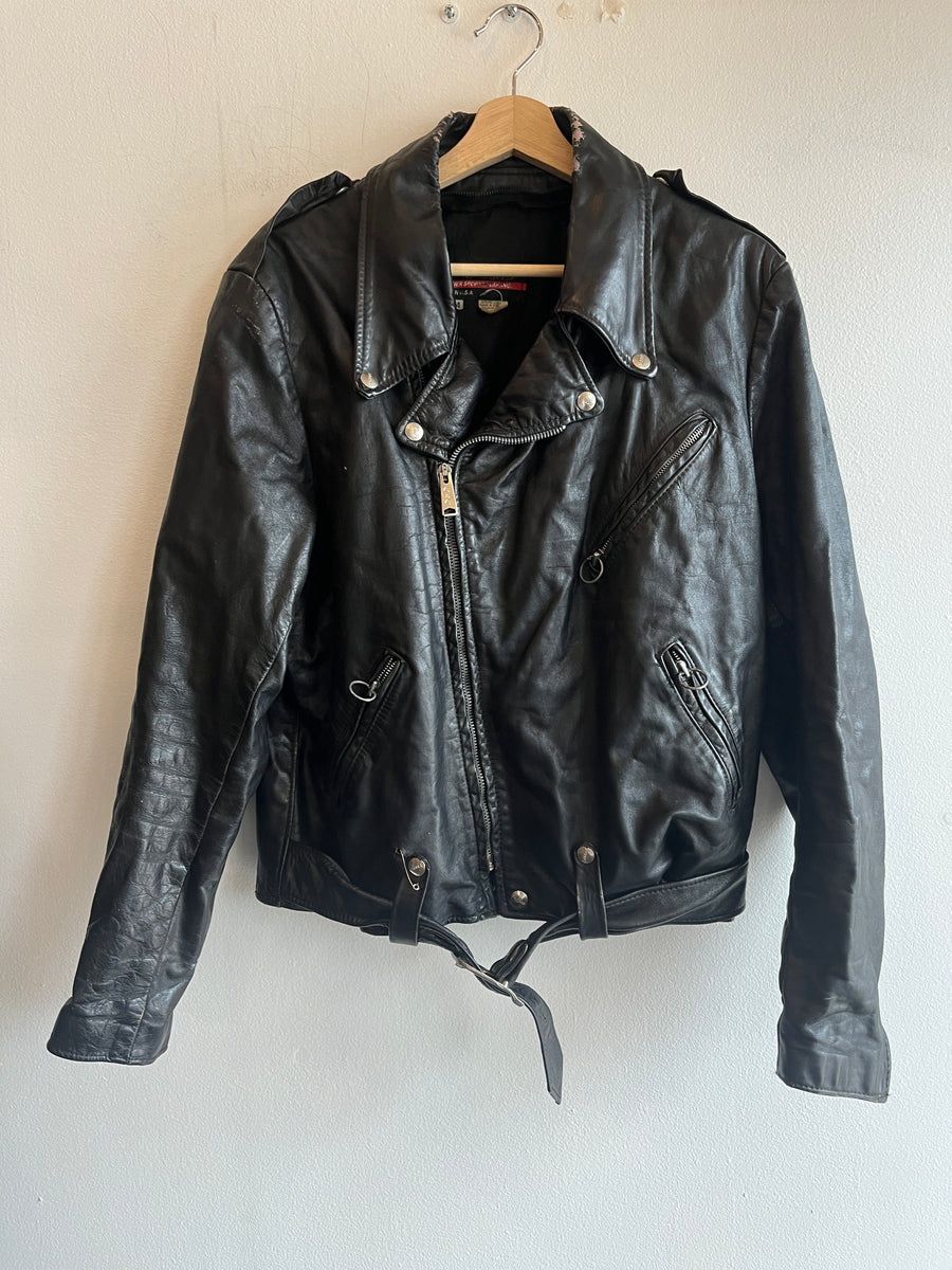 Vintage 1970’s Brooks Leather Motorcycle Jacket – La Lovely Vintage