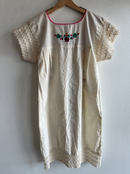 Vintage 1970’s Oaxacan Embroidered Kaftan Dress - La Lovely Vintage 
