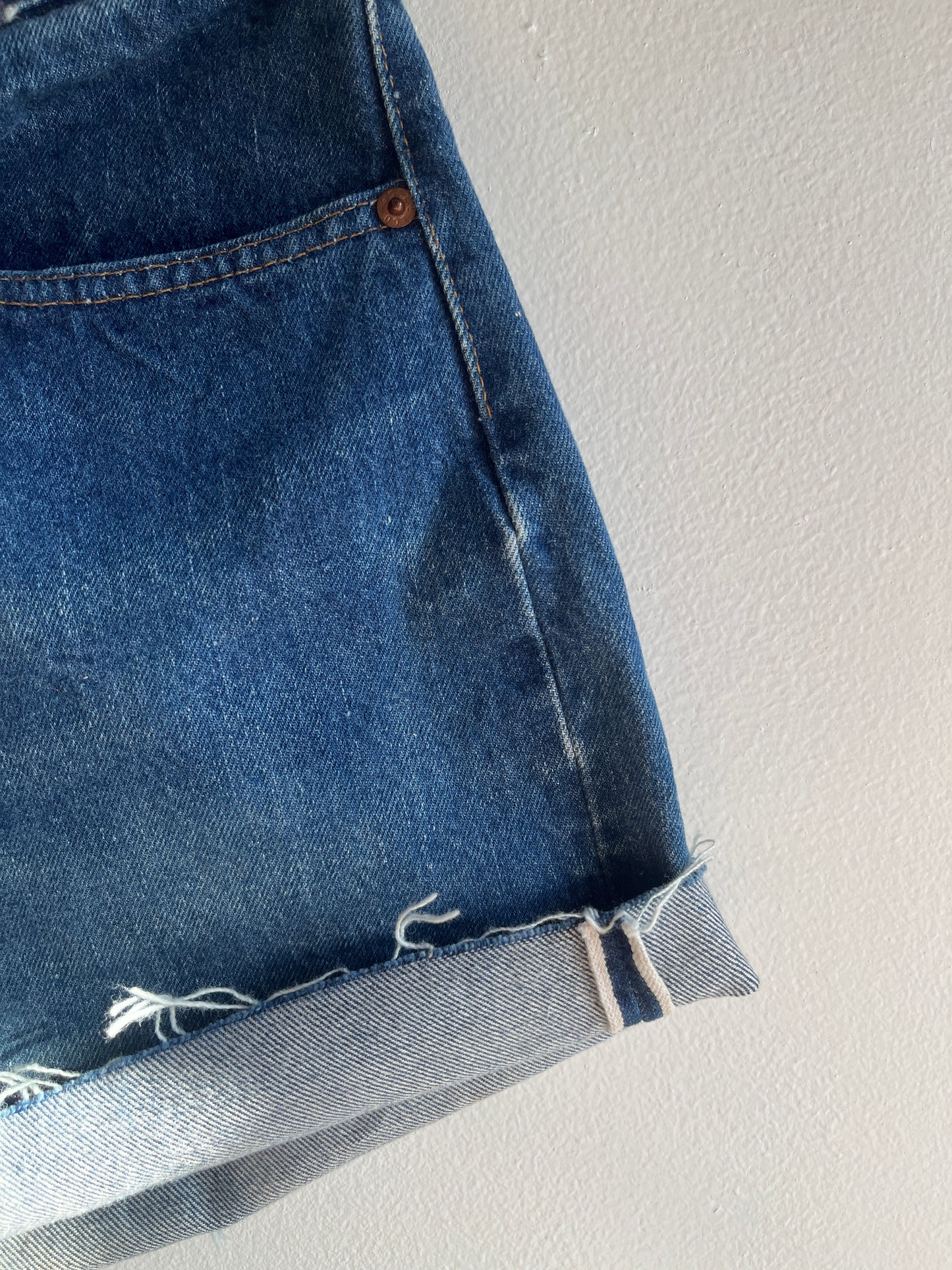 Vintage 1980’s Levi’s 501 Selvedge Denim Shorts - La Lovely Vintage 