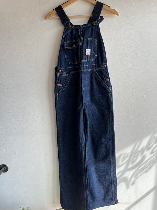 Vintage 1940/50’s Blue Gem Lowback Denim Overalls - La Lovely Vintage 