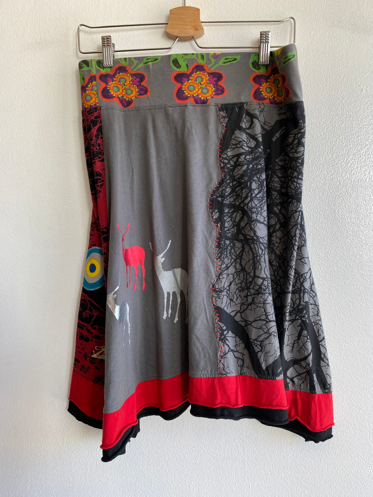 Vintage Y2K Desigual Abstract Midi Skirt - La Lovely Vintage 