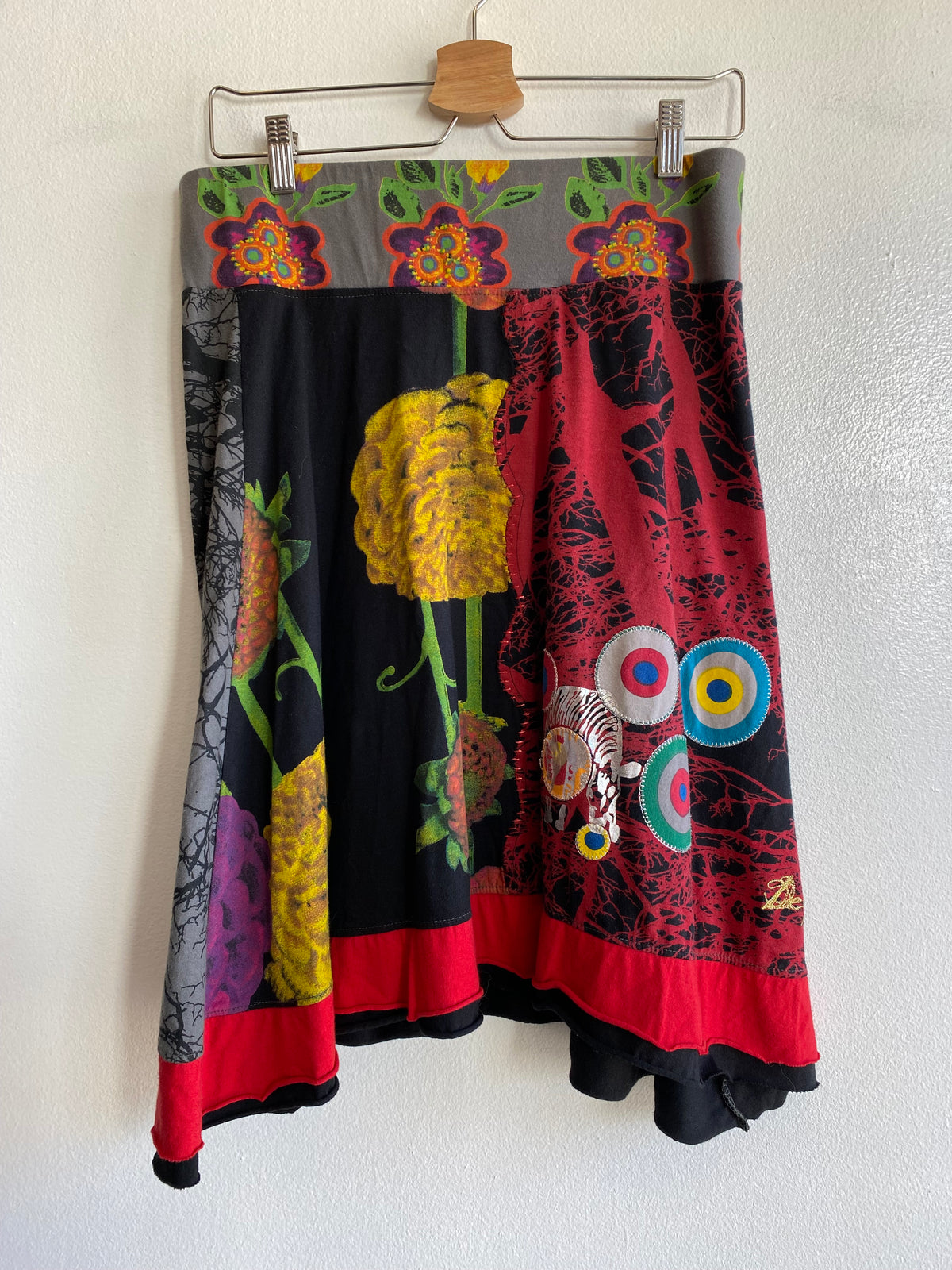Vintage Y2K Desigual Abstract Midi Skirt - La Lovely Vintage 