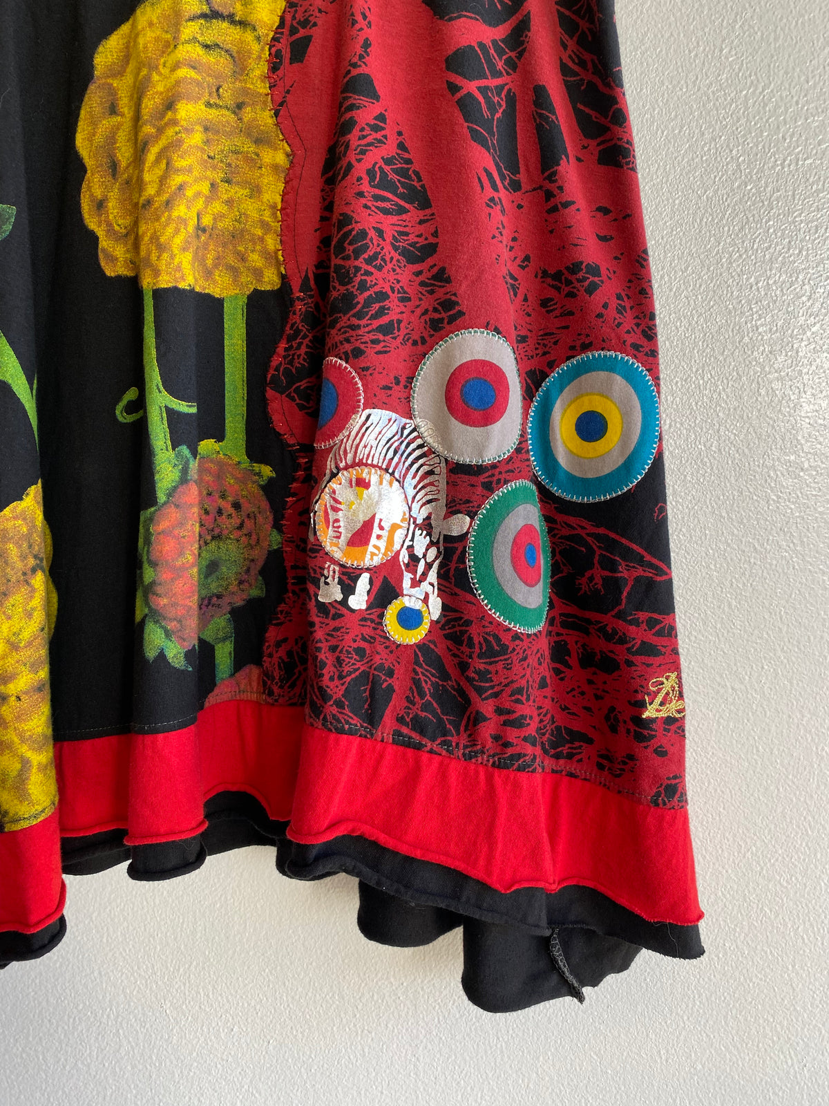 Vintage Y2K Desigual Abstract Midi Skirt - La Lovely Vintage 