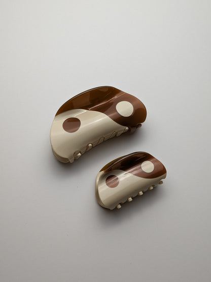Yin Yang Hair Claw Clip - La Lovely Vintage 