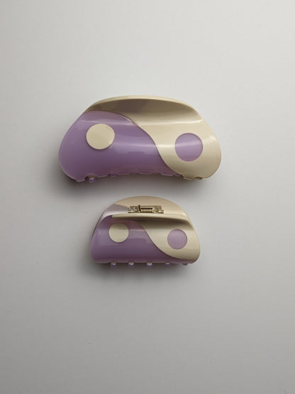 Yin Yang Hair Claw Clip - La Lovely Vintage 