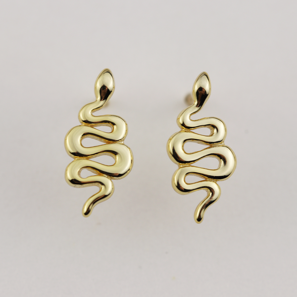 Snake Stud Earrings by La Lovely - La Lovely Vintage 