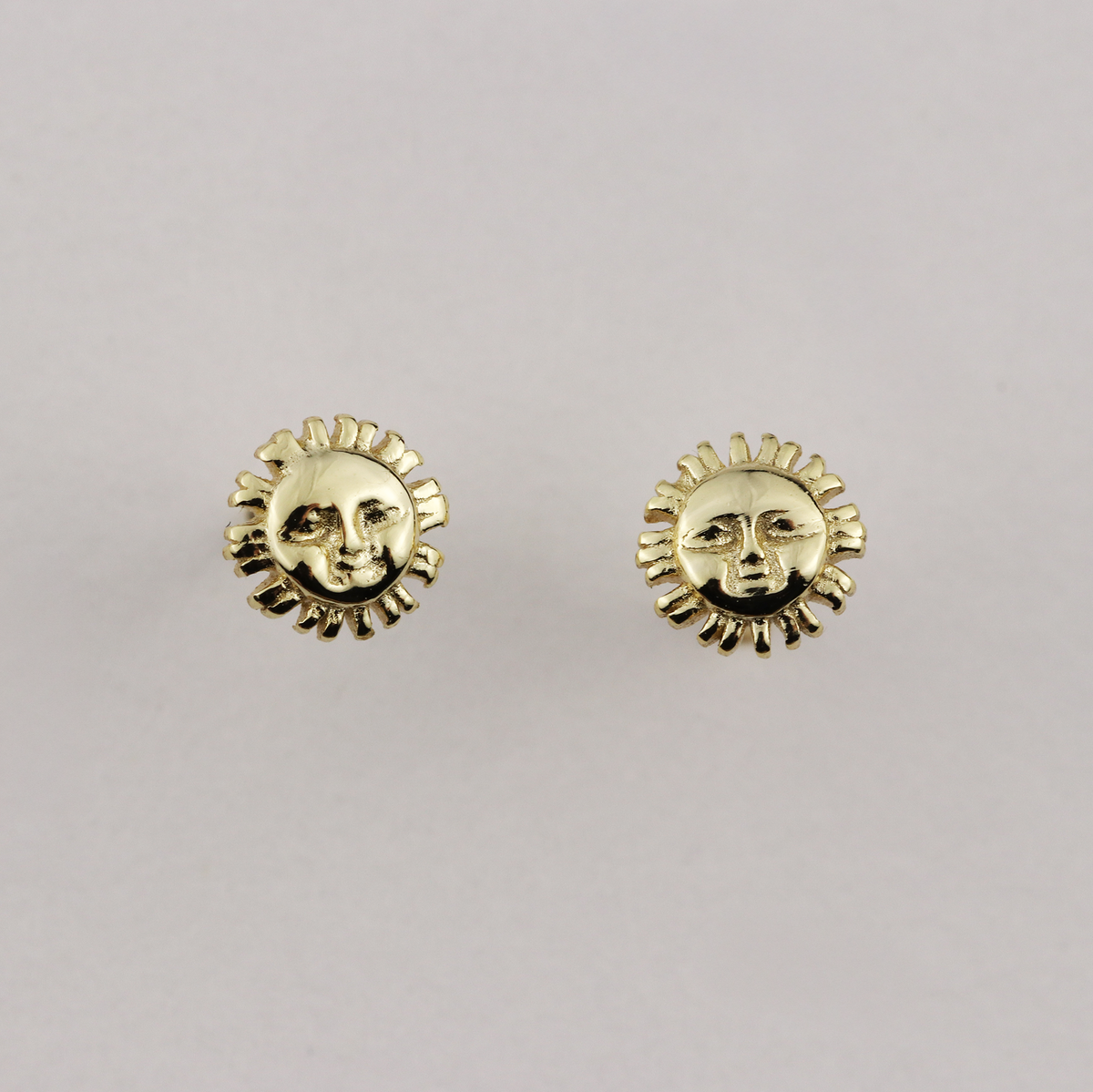 Sun Stud Earrings by La Lovely - La Lovely Vintage 