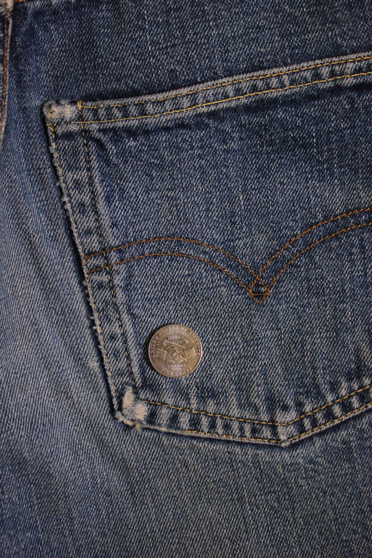 Vintage 1960's "Big E" Levi's Denim 501 Jeans - La Lovely Vintage 
