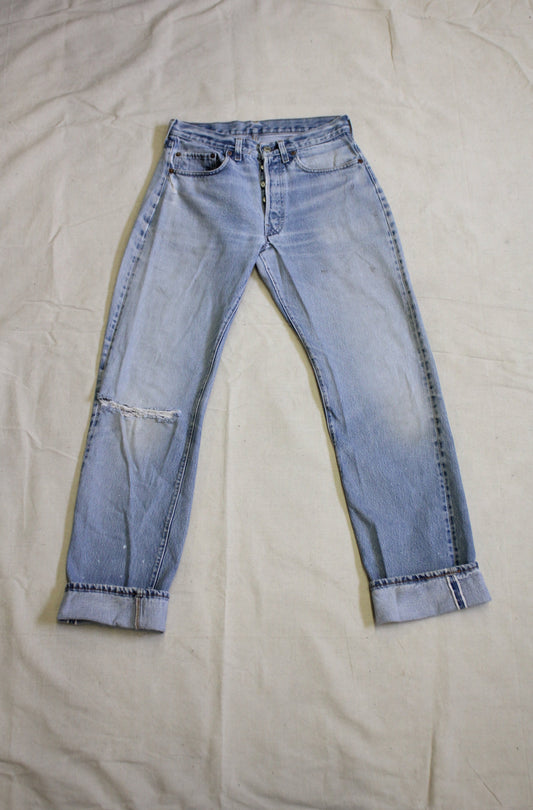 Vintage 1980's Levis 501 Selvedge Denim Jeans - La Lovely Vintage 