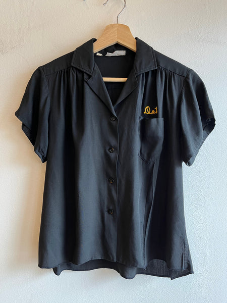 Vintage 1950’s “Chez Ami” Loop Collar Chainstitch Bowling Shirt