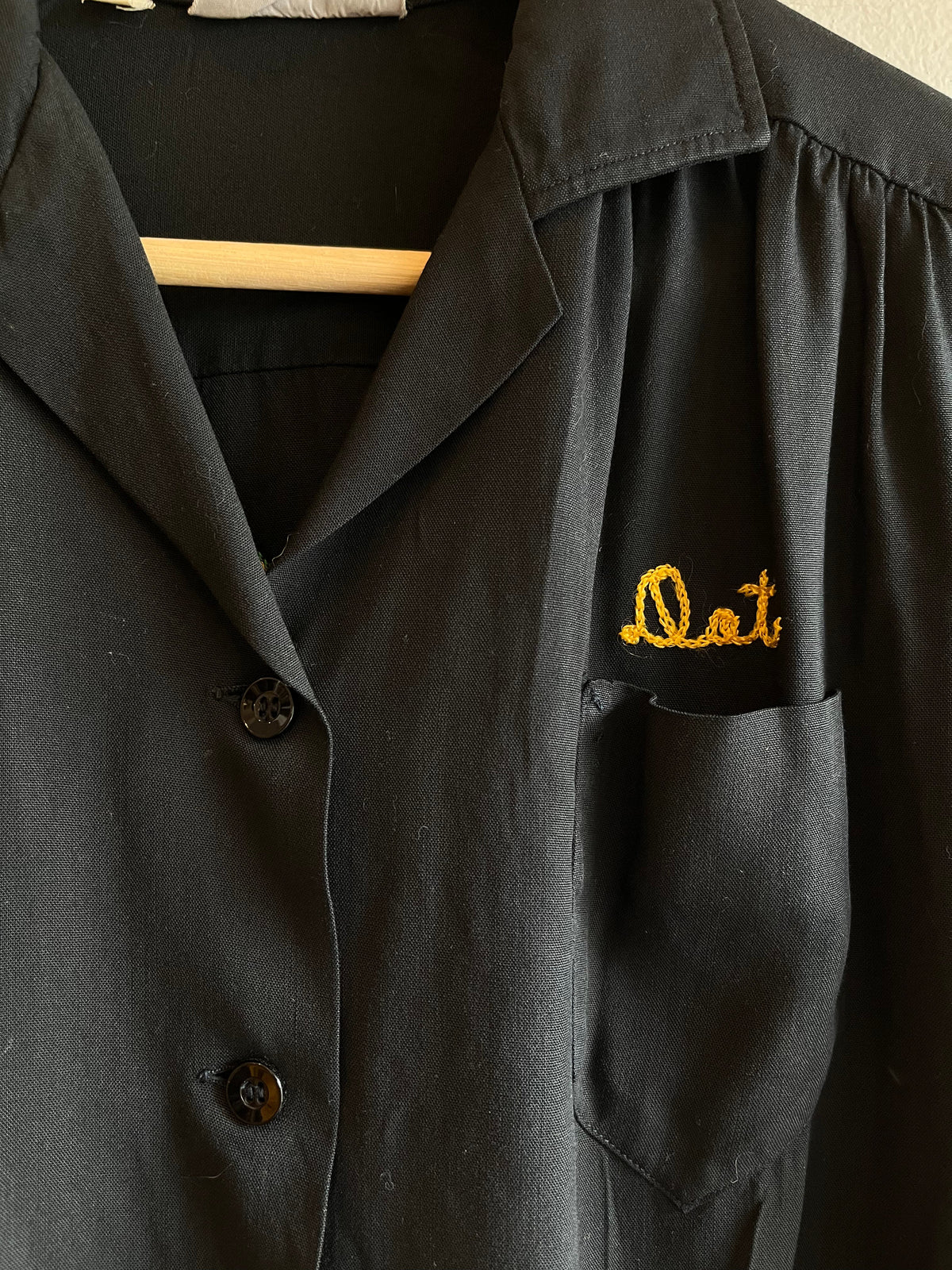 Vintage 1950’s “Chez Ami” Loop Collar Chainstitch Bowling Shirt