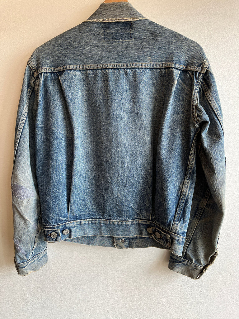 Vintage 1950's Levi's “Type 2” 507XX Selvedge Denim Jacket – La Vintage 1950's Levi's “Type 2” 507XX Selvedge Denim Jacket – La