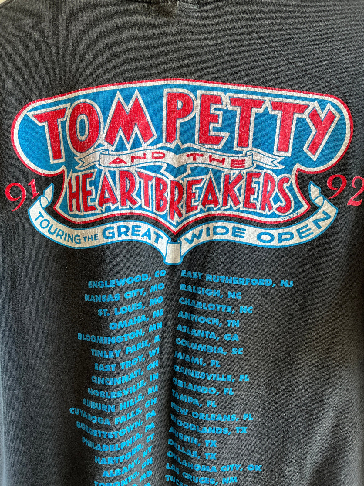 Vintage 1991 Tom Petty and the Heartbreakers Tour T-Shirt - La Lovely Vintage 