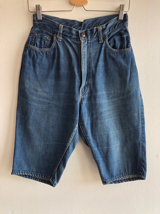 Vintage 1960’s Levi’s “big e” 701 Denim Pedal Pusher Shorts - La Lovely Vintage 