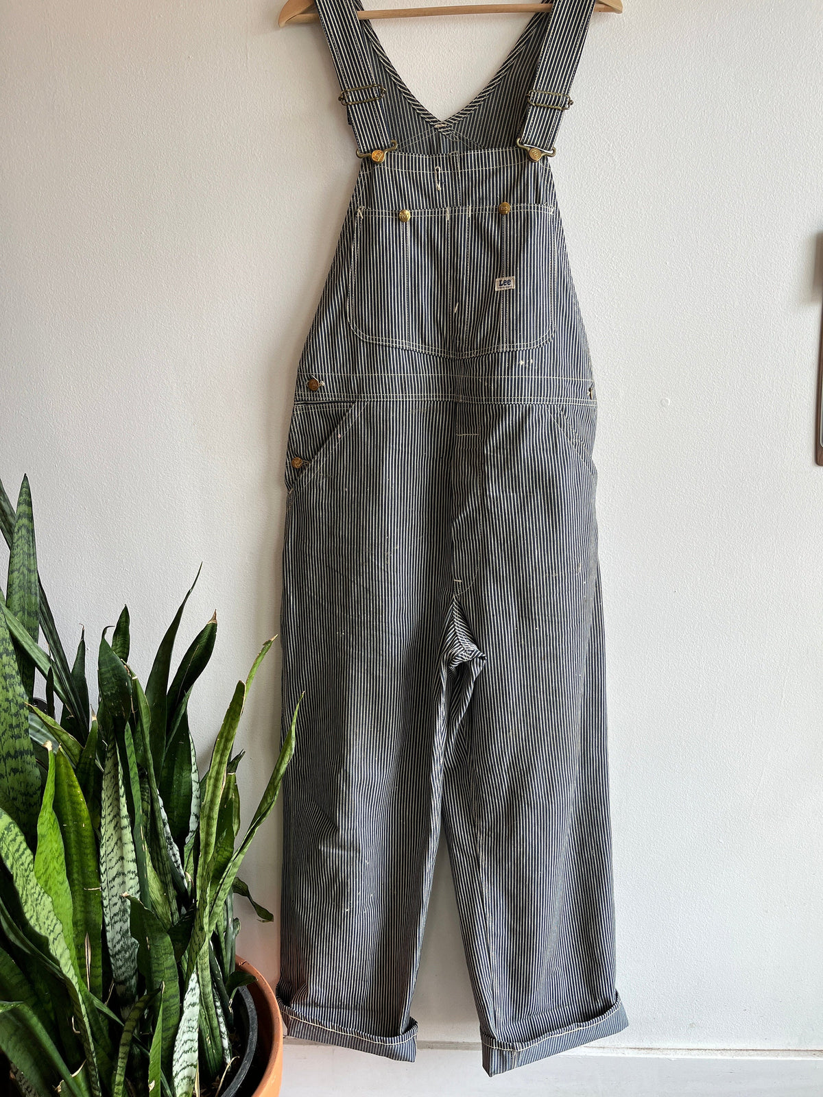 Vintage 1950’s lee hickory stripe denim overalls