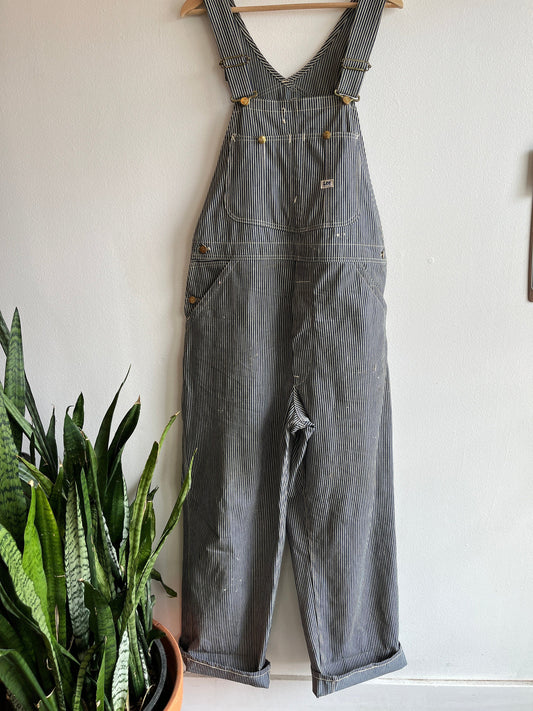 Vintage 1950’s lee hickory stripe denim overalls