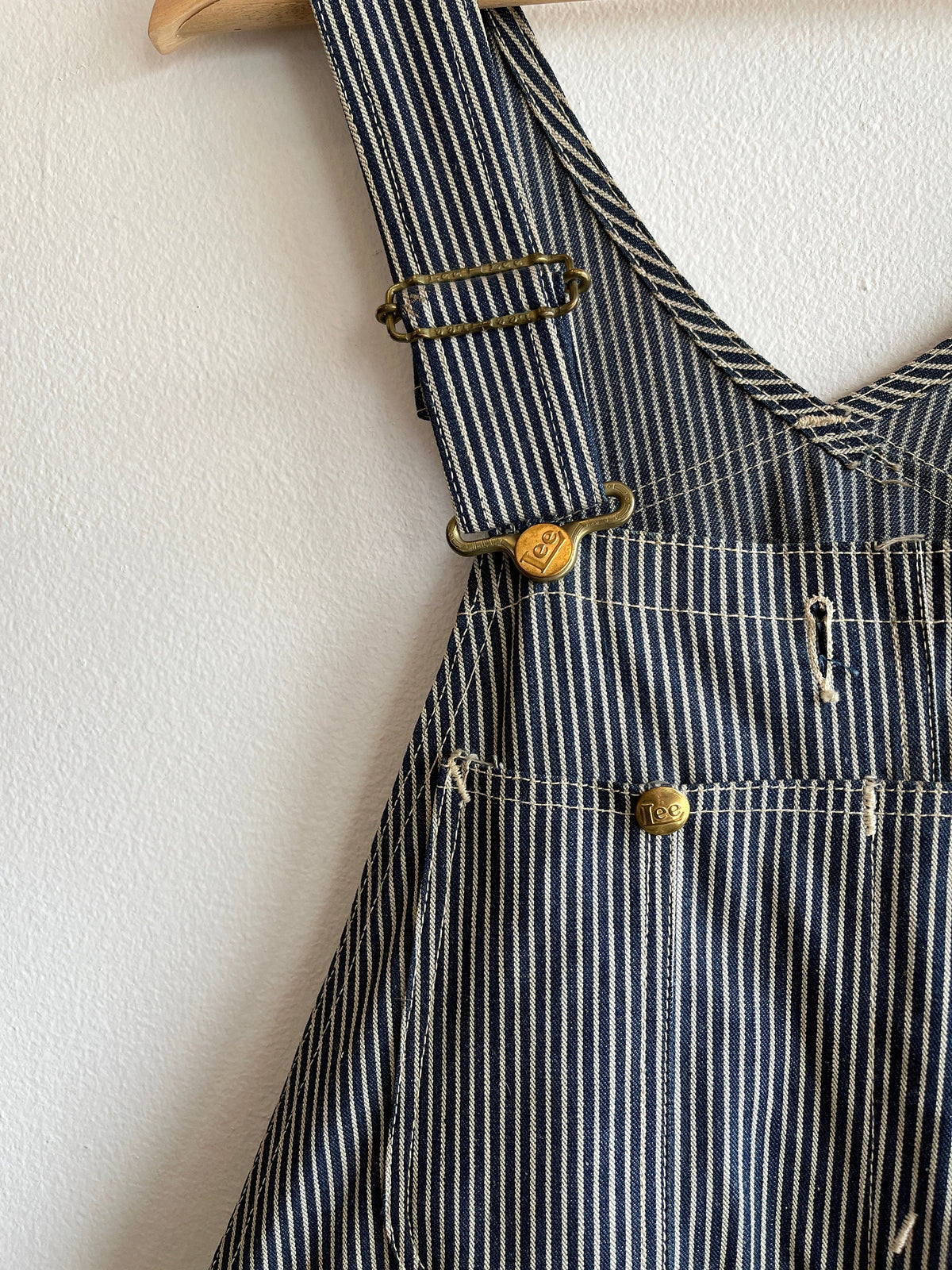 Vintage 1950’s lee hickory stripe denim overalls