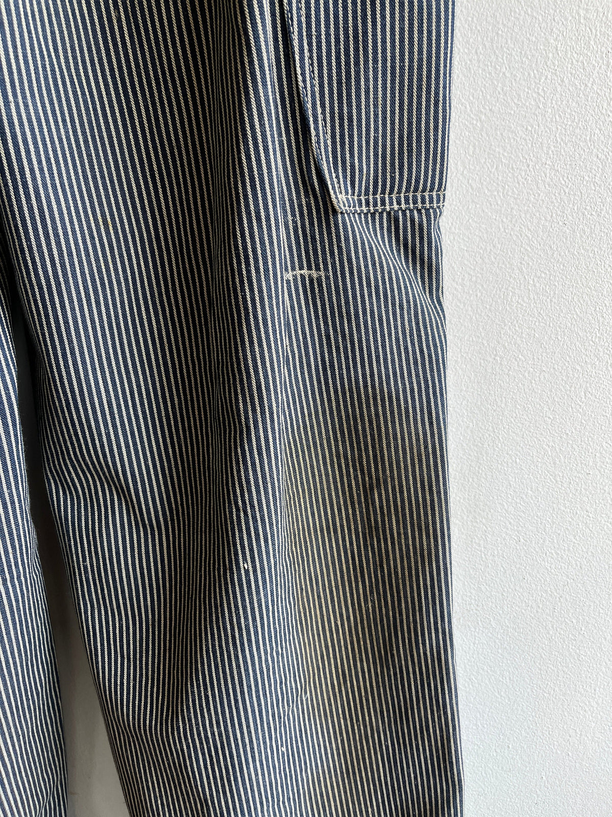 Vintage 1950’s lee hickory stripe denim overalls