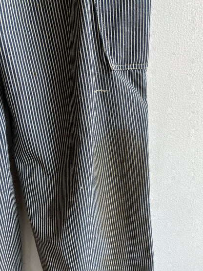 Vintage 1950’s lee hickory stripe denim overalls