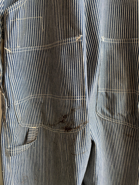 Vintage 1950’s lee hickory stripe denim overalls
