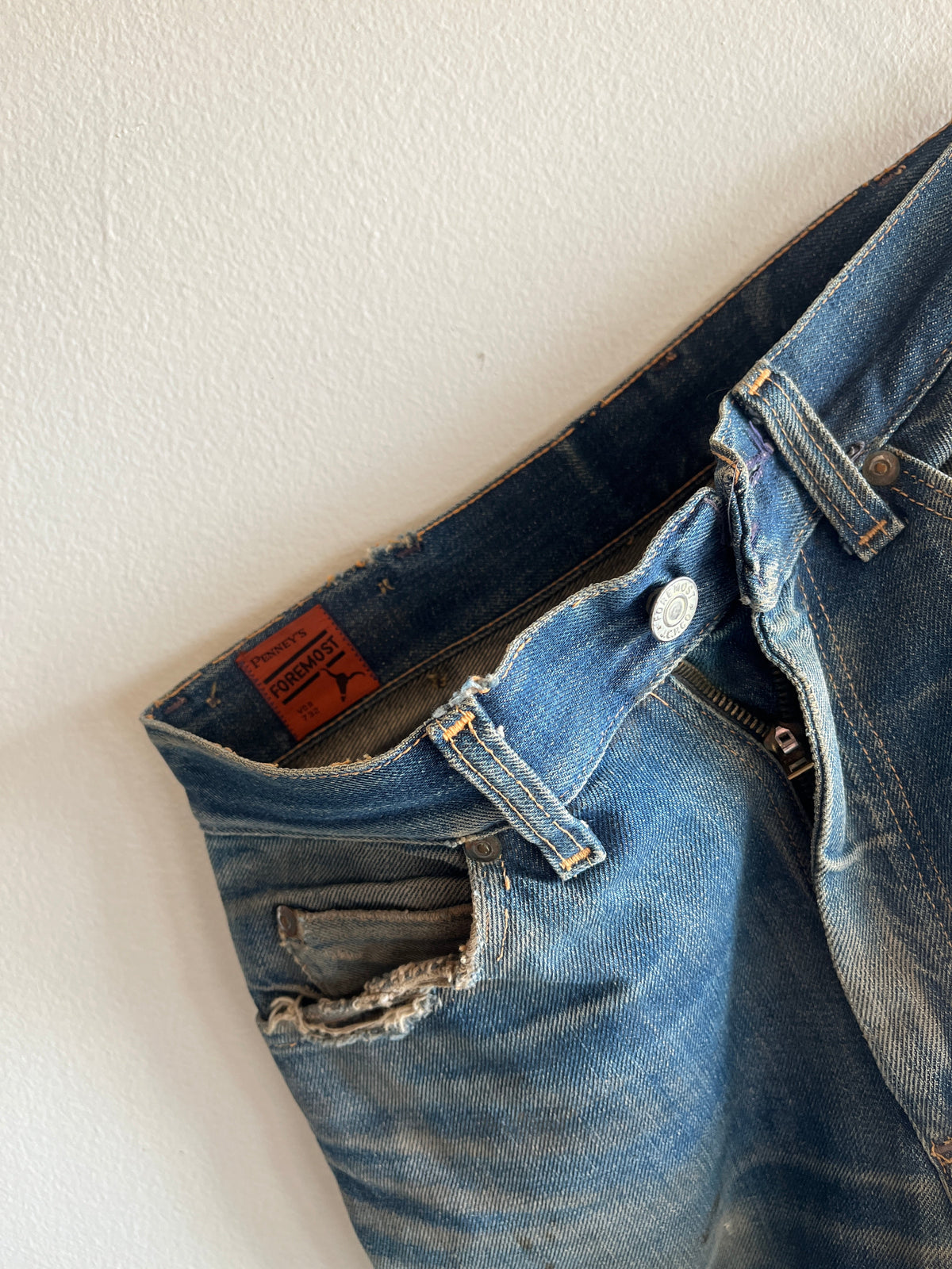 Vintage 1950’s Foremost Half Selvedge Denim Jeans