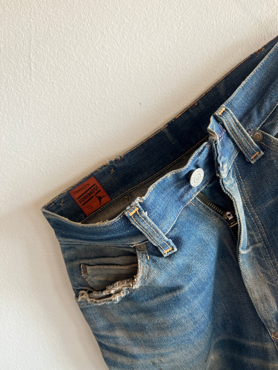 Vintage 1950’s Foremost Half Selvedge Denim Jeans – La Lovely Vintage