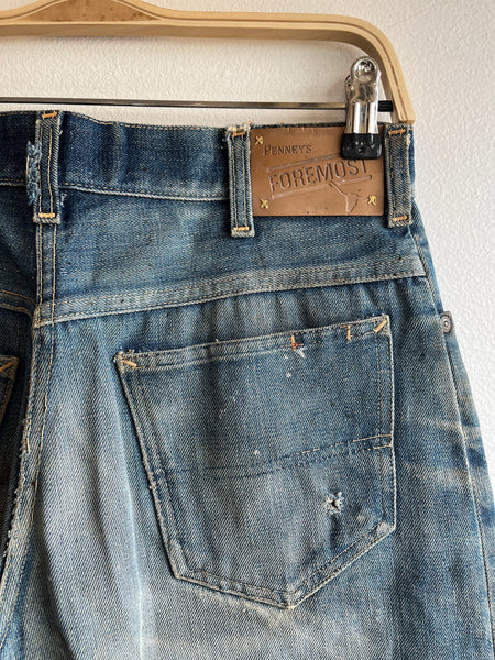 Vintage 1950’s Foremost Half Selvedge Denim Jeans
