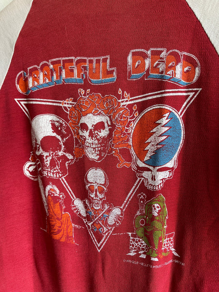 Vintage 1979 Grateful Dead 3/4 Sleeve T-Shirt