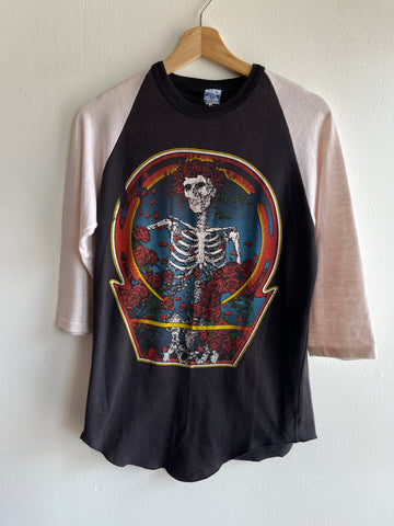 Vintage 1980 Grateful Dead 3/4 Sleeve T-Shirt