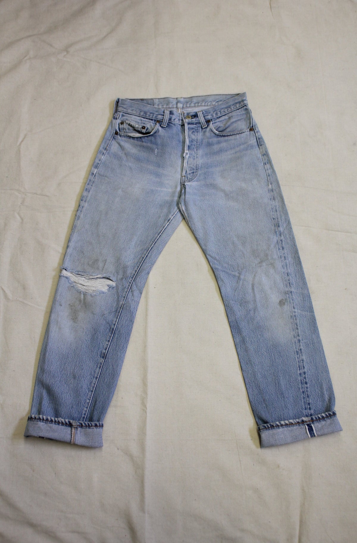 Vintage 1980's Levis 501 Selvedge Denim Jeans - La Lovely Vintage 