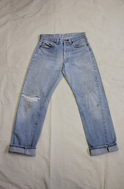 Vintage 1980's Levis 501 Selvedge Denim Jeans - La Lovely Vintage 
