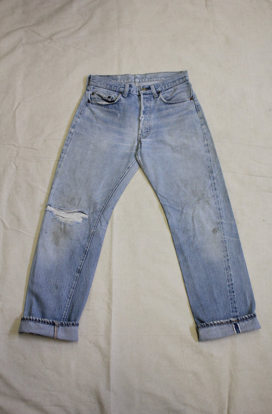 Vintage 1980's Levis 501 Selvedge Denim Jeans - La Lovely Vintage 