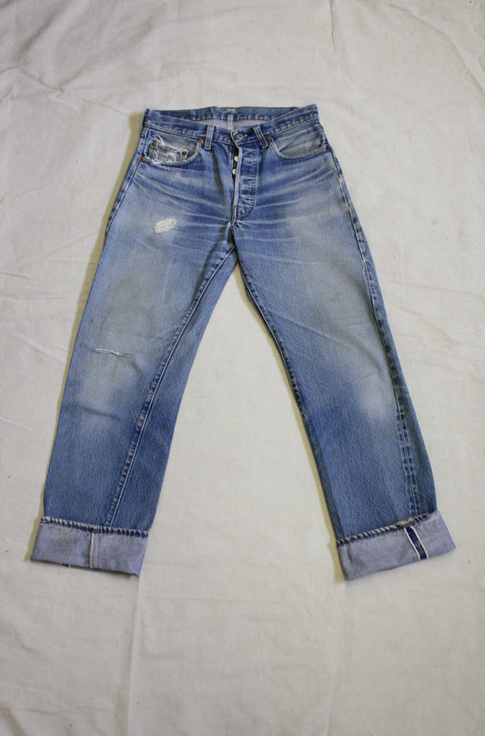 Vintage 1980's Levis 501 Selvedge Denim Jeans - La Lovely Vintage 