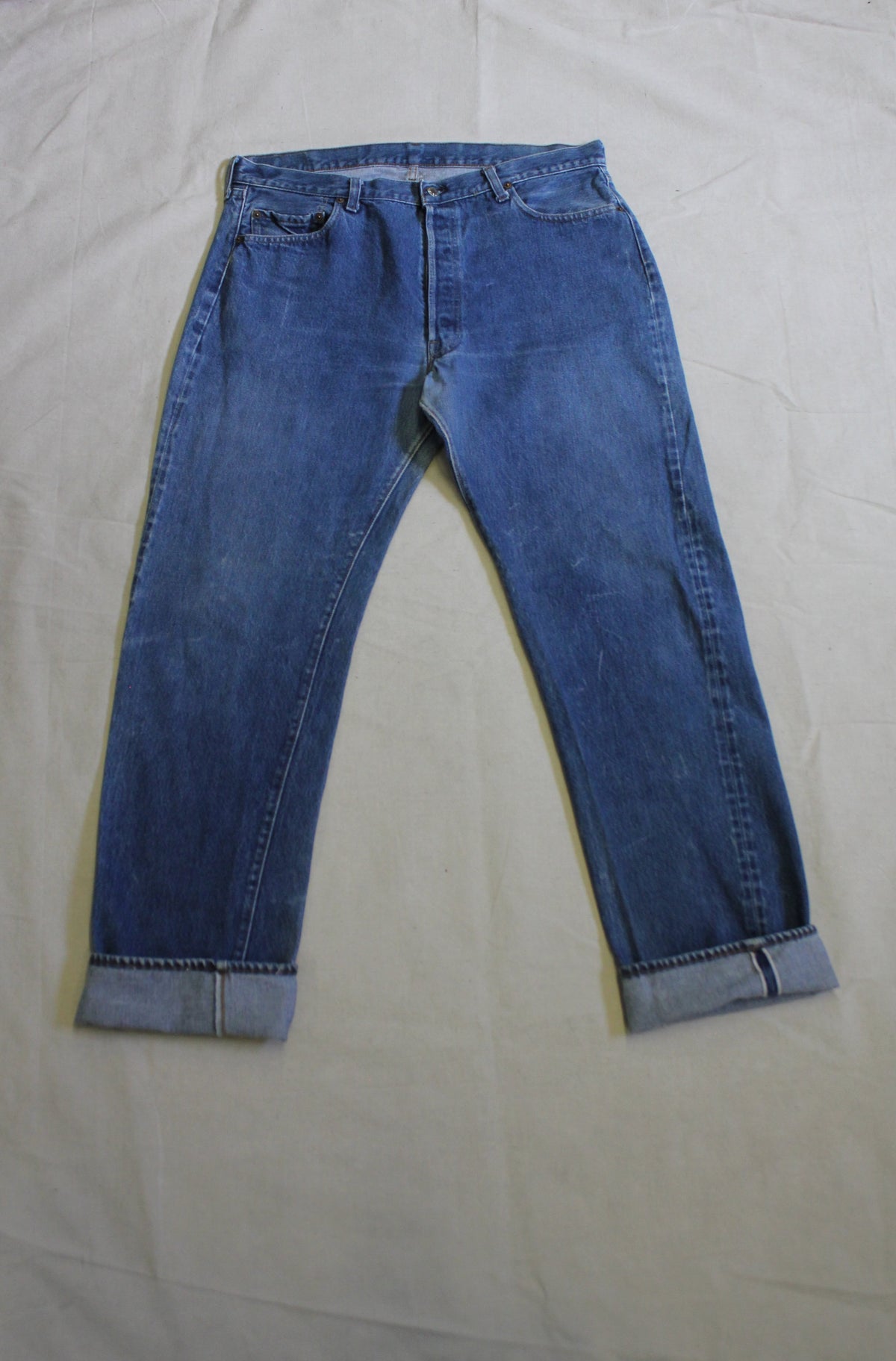 Vintage 1980's Levis 501 Selvedge Denim Jeans - La Lovely Vintage 