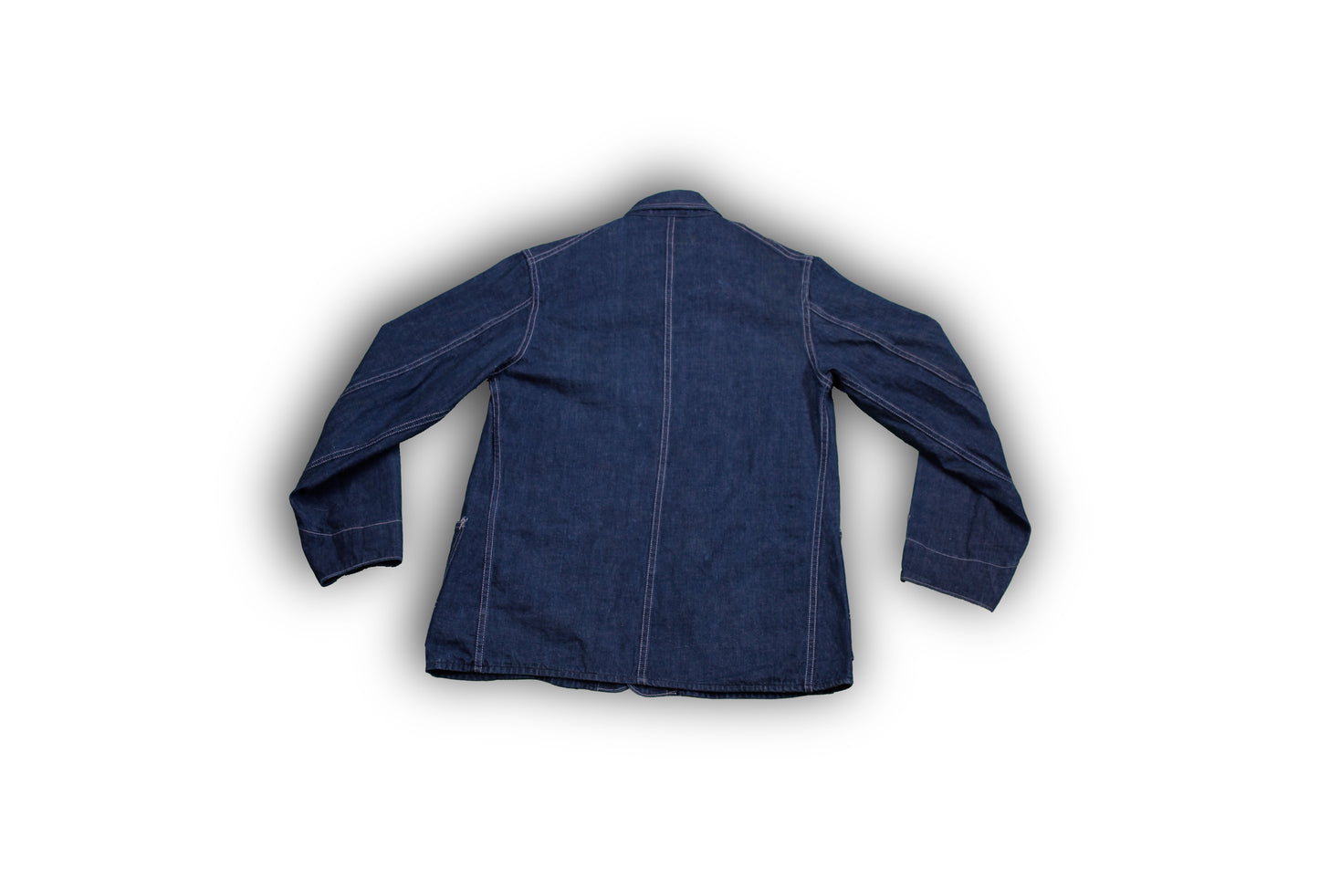 Vintage 1940s Finck’s Red Bar Denim Work Coat - La Lovely Vintage 