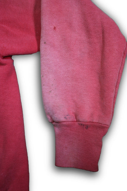 Vintage 1950/1960’s Faded Red Thermal Zip-up Hooded Sweatshirt - La Lovely Vintage 