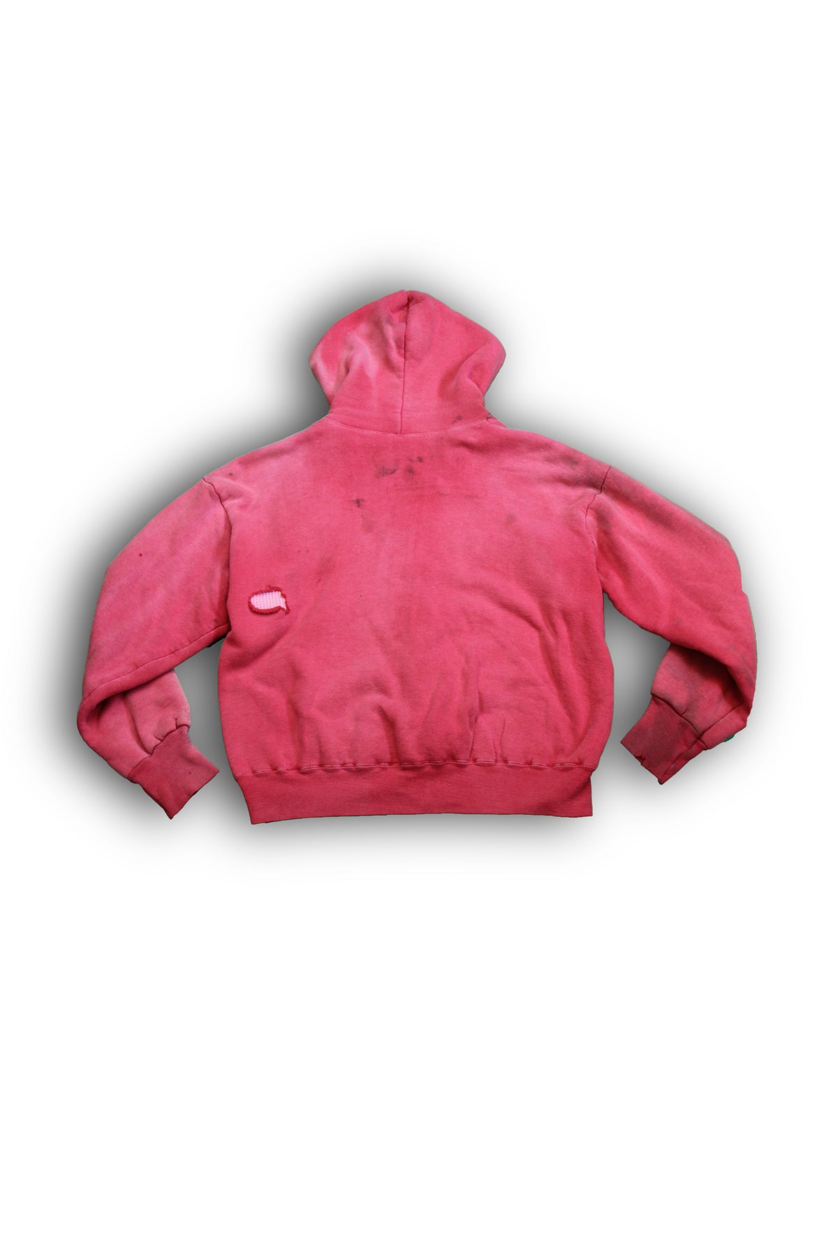 Vintage 1950/1960’s Faded Red Thermal Zip-up Hooded Sweatshirt - La Lovely Vintage 