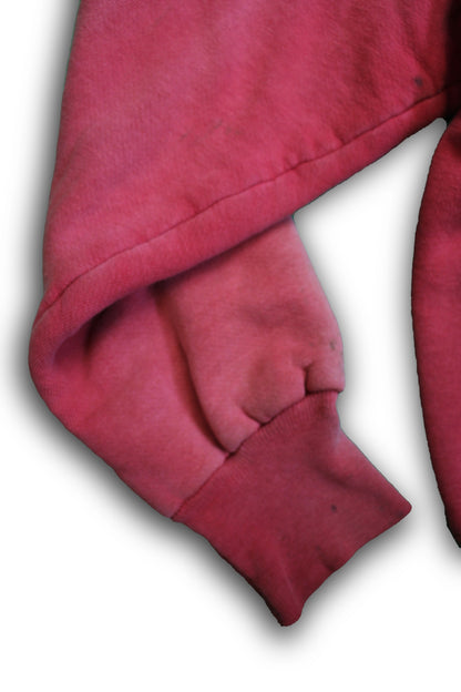 Vintage 1950/1960’s Faded Red Thermal Zip-up Hooded Sweatshirt - La Lovely Vintage 
