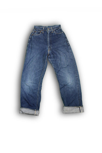 Vintage 1950s Levi's “Big E” Hidden Rivet 701 Selvedge Denim Jeans - La Lovely Vintage 